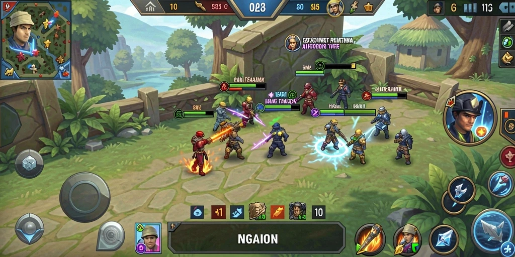 Screenshot menunjukkan karakter utama dengan latar belakang menakjubkan.