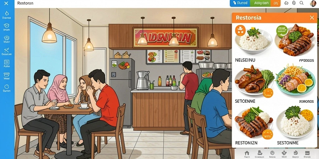 Tampilan awal game yang menarik dan mudah dipahami.