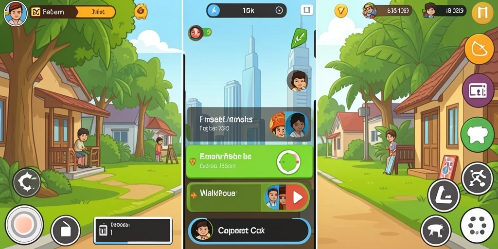 Screenshot menampilkan tampilan antarmuka permainan.