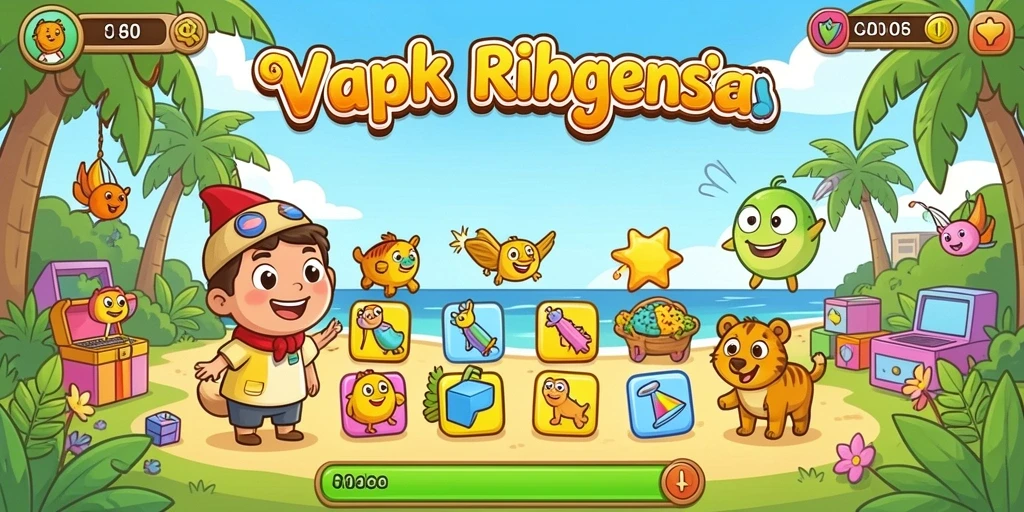 Screenshot menunjukkan antarmuka utama aplikasi LUCKYBEST88 yang menarik.