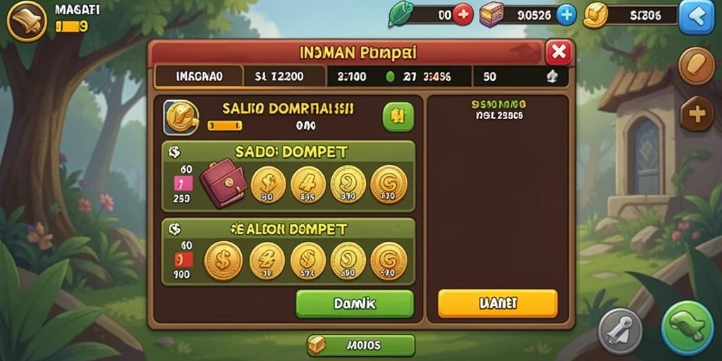Tampilan menu utama yang menarik dan mudah dinavigasi.